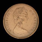 Canada, Élisabeth II, 1 cent <br /> 1965