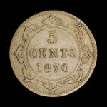 Canada, Victoria, 5 cents : 1870