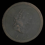 Canada, inconnu, 1/2 penny <br /> 1820