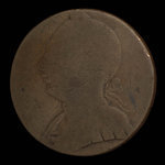 Canada, inconnu, 1/2 penny <br /> 1838