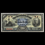 Canada, Dominion Bank, 20 dollars <br /> 1 octobre 1909