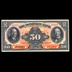 Canada, Dominion Bank, 50 dollars <br /> 1 février 1931