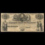 Canada, Farmer's Joint Stock Banking Co., 2 dollars <br /> 1 février 1849