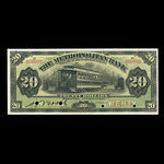 Canada, Metropolitan Bank (The), 20 dollars <br /> 5 novembre 1902