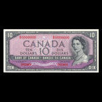 Canada, Banque du Canada, 10 dollars <br /> 1954