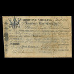 Canada, Compagnie de la Baie d'Hudson, 1 shilling <br /> 1821