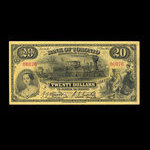 Canada, Bank of Toronto (The), 20 dollars <br /> 2 janvier 1935