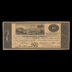 Canada, Bank of Upper Canada (Kingston), 10 dollars <br /> 4 avril 1819