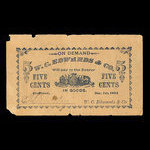 Canada, W.C. Edwards & Cie. Ltée., 5 cents <br /> 1 décembre 1884