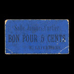 Canada, E. Laferriere, 5 cents <br /> 1925