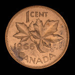 Canada, Élisabeth II, 1 cent <br /> 1965