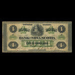 Canada, Banque Nouvelle-Écosse, 4 dollars <br /> 2 juillet 1877