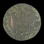 France, Louis XV, 1 sol <br /> 1720