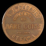 Canada, L.J. Casault, aucune dénomination <br /> 1892