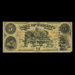 Canada, Bank of Toronto (The), 5 dollars <br /> 1 juillet 1890