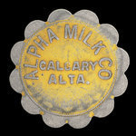 Canada, Alpha Milk Co., 1 pinte de lait Jersey <br />