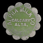 Canada, Alpha Milk Co., 1 chopine de lait superior <br />