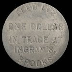 Canada, Ingram's Store, 1 dollar <br /> 1939