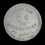 Canada, Raymond Mercantile Co. Ltd., 5 cents <br /> 15 septembre 1944