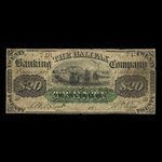Canada, Halifax Banking Company, 20 dollars <br /> 1 juillet 1871