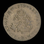 France, Louis XV, 2 sous <br /> 1739