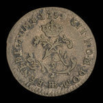 France, Louis XV, 2 sous <br /> 1739