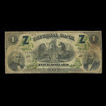 Canada, Imperial Bank of Canada, 4 dollars <br /> 1 mars 1875