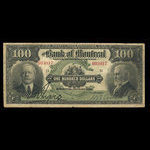 Canada, Banque de Montréal, 100 dollars <br /> 3 septembre 1912