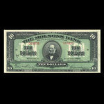 Canada, Molsons Bank, 10 dollars <br /> 3 juillet 1922