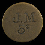 Canada, Jerry McDonald, 5 cents <br /> 1890