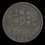 Canada, inconnu, 1/2 penny <br /> 1835