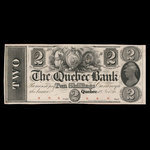Canada, Banque de Québec, 2 dollars <br /> 1862