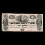 Canada, Banque de Québec, 4 dollars <br /> 20 octobre 1818