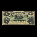Canada, Banque de Québec, 4 dollars <br /> 1 octobre 1870