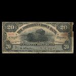 Canada, Northern Crown Bank, 20 dollars <br /> 2 juillet 1908