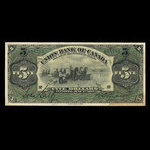 Canada, Union Bank of Canada (The), 5 dollars <br /> 1 juillet 1912