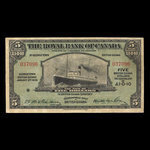 Guyane britannique, Banque Royale du Canada, 5 dollars <br /> 3 janvier 1938