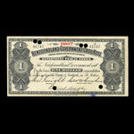 Canada, Terre-Neuve - Département des travaux publics, 1 dollar <br /> 1907