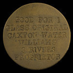 Canada, R.W. Williams, 1 verre, eau de caxton <br /> 1895