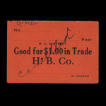 Canada, Compagnie de la Baie d'Hudson, 1 dollar <br /> 1927