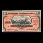 Guyane britannique, Banque Royale du Canada, 20 dollars <br /> 3 janvier 1938