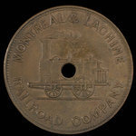 Canada, Montreal & Lachine Railroad Company, 1 tarif de troisième classe <br /> 1850