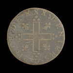 France, Louis XIV, mousquetaire (30 deniers) <br /> 1713