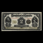 Canada, Dominion du Canada, 2 dollars <br /> 2 janvier 1914