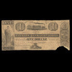 Canada, Farmers Bank of St. Johns, 1 dollar <br /> 1838