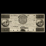 Canada, Jno. Molson (fils), 3 francs <br /> 1838