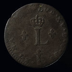 France, Louis XV, 2 sous <br /> 1739