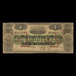 Canada, Merchants' Bank of Halifax, 4 dollars <br /> 1 octobre 1873