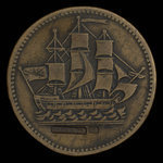 Canada, inconnu, 1/2 penny <br /> 1835