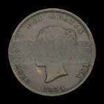 Canada, Province du Nouveau-Brunswick, 1/2 penny <br /> 1854